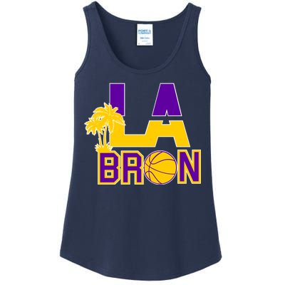 LA Bron Basketball Palm Tree Logo Ladies Essential Tank