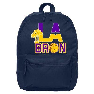 LA Bron Basketball Palm Tree Logo 16 in Basic Backpack