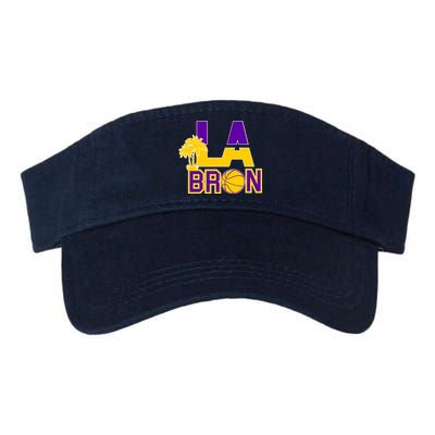 LA Bron Basketball Palm Tree Logo Valucap Bio-Washed Visor