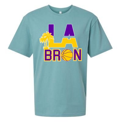 LA Bron Basketball Palm Tree Logo Sueded Cloud Jersey T-Shirt