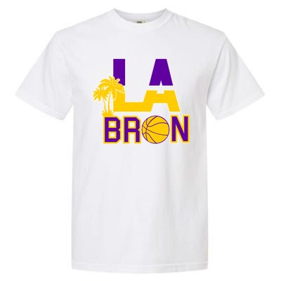 LA Bron Basketball Palm Tree Logo Garment-Dyed Heavyweight T-Shirt