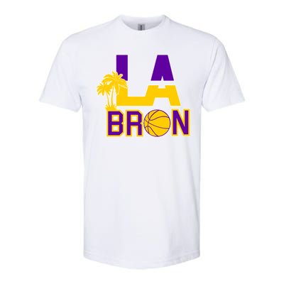 LA Bron Basketball Palm Tree Logo Softstyle® CVC T-Shirt