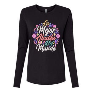 La Mejor Abuela del Mundo Hispanic Grandma & Mother's Day Womens Cotton Relaxed Long Sleeve T-Shirt