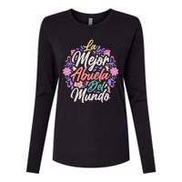 La Mejor Abuela del Mundo Hispanic Grandma & Mother's Day Womens Cotton Relaxed Long Sleeve T-Shirt