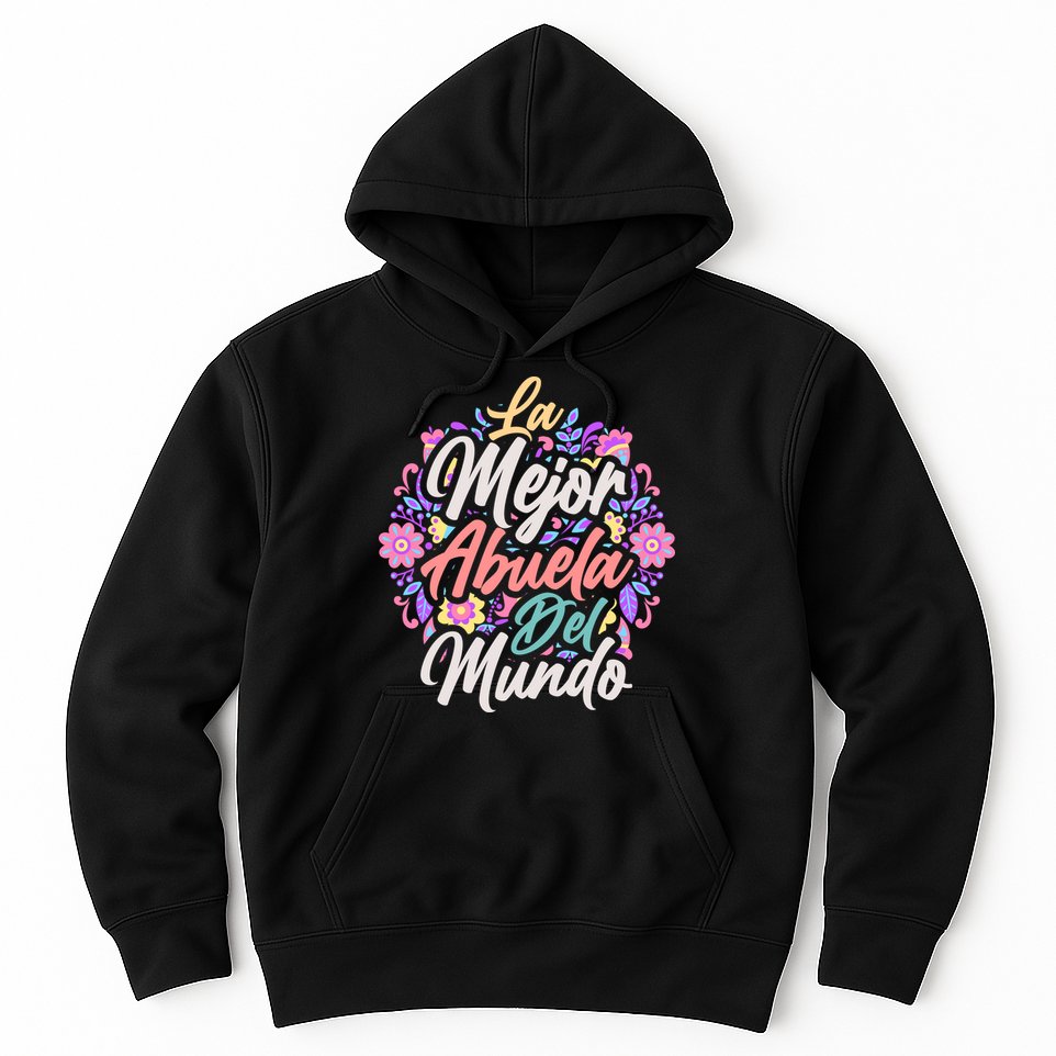 La Mejor Abuela del Mundo Hispanic Grandma & Mother's Day Hoodie