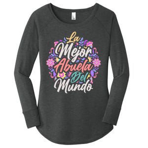 La Mejor Abuela del Mundo Hispanic Grandma & Mother's Day Women's Perfect Tri Tunic Long Sleeve Shirt