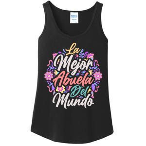 La Mejor Abuela del Mundo Hispanic Grandma & Mother's Day Ladies Essential Tank