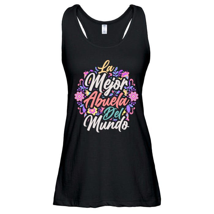 La Mejor Abuela del Mundo Hispanic Grandma & Mother's Day Ladies Essential Flowy Tank