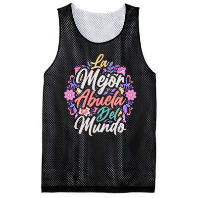 La Mejor Abuela del Mundo Hispanic Grandma & Mother's Day Mesh Reversible Basketball Jersey Tank