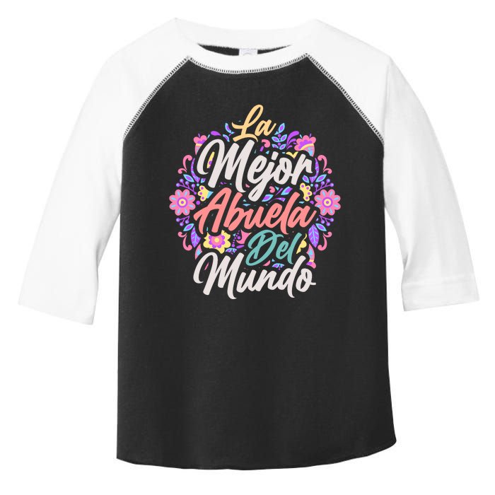 La Mejor Abuela del Mundo Hispanic Grandma & Mother's Day Toddler Fine Jersey T-Shirt