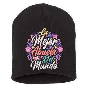 La Mejor Abuela del Mundo Hispanic Grandma & Mother's Day Short Acrylic Beanie