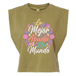 La Mejor Abuela del Mundo Hispanic Grandma & Mother's Day Garment-Dyed Women's Muscle Tee