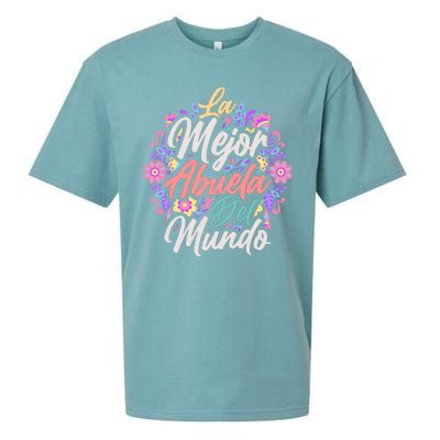 La Mejor Abuela del Mundo Hispanic Grandma & Mother's Day Sueded Cloud Jersey T-Shirt