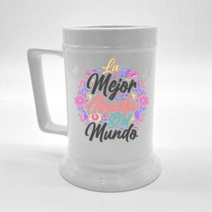 La Mejor Abuela del Mundo Hispanic Grandma & Mother's Day Beer Stein