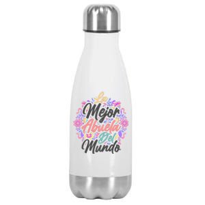 La Mejor Abuela del Mundo Hispanic Grandma & Mother's Day Stainless Steel Insulated Water Bottle