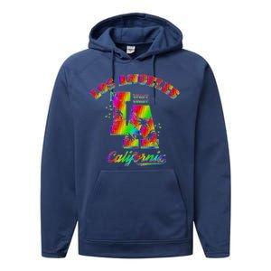 LA Retro Los Angeles Colors Performance Fleece Hoodie