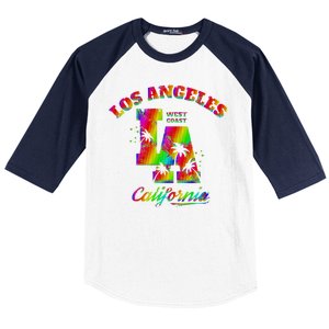 LA Retro Los Angeles Colors Baseball Sleeve Shirt