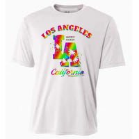 LA Retro Los Angeles Colors Cooling Performance Crew T-Shirt