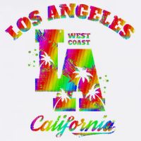 LA Retro Los Angeles Colors Beanie