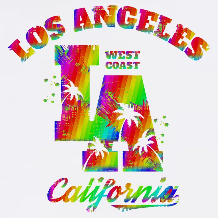LA Retro Los Angeles Colors Beanie