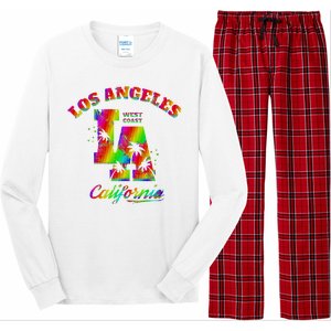 LA Retro Los Angeles Colors Long Sleeve Pajama Set