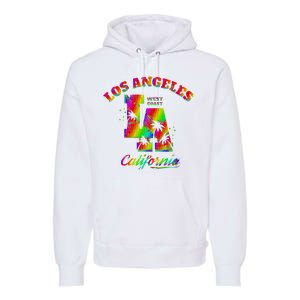 LA Retro Los Angeles Colors Premium Hoodie