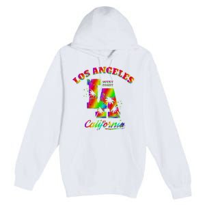 LA Retro Los Angeles Colors Premium Pullover Hoodie