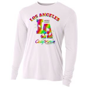 LA Retro Los Angeles Colors Cooling Performance Long Sleeve Crew