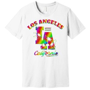 LA Retro Los Angeles Colors Premium T-Shirt