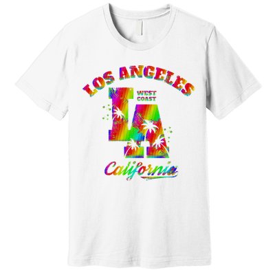 LA Retro Los Angeles Colors Premium T-Shirt
