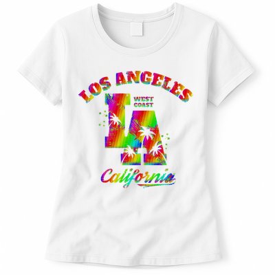 LA Retro Los Angeles Colors Womens T-Shirt