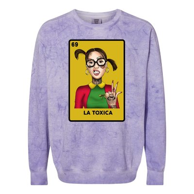 La Toxica 69 Lottery Card Colorblast Crewneck Sweatshirt