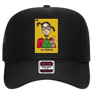 La Toxica 69 Lottery Card High Crown Mesh Back Trucker Hat