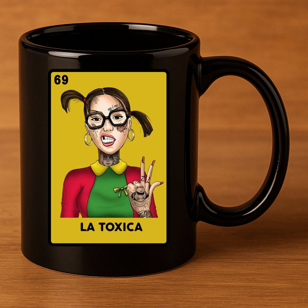 La Toxica 69 Lottery Card 11oz C Handle Ceramic Mug