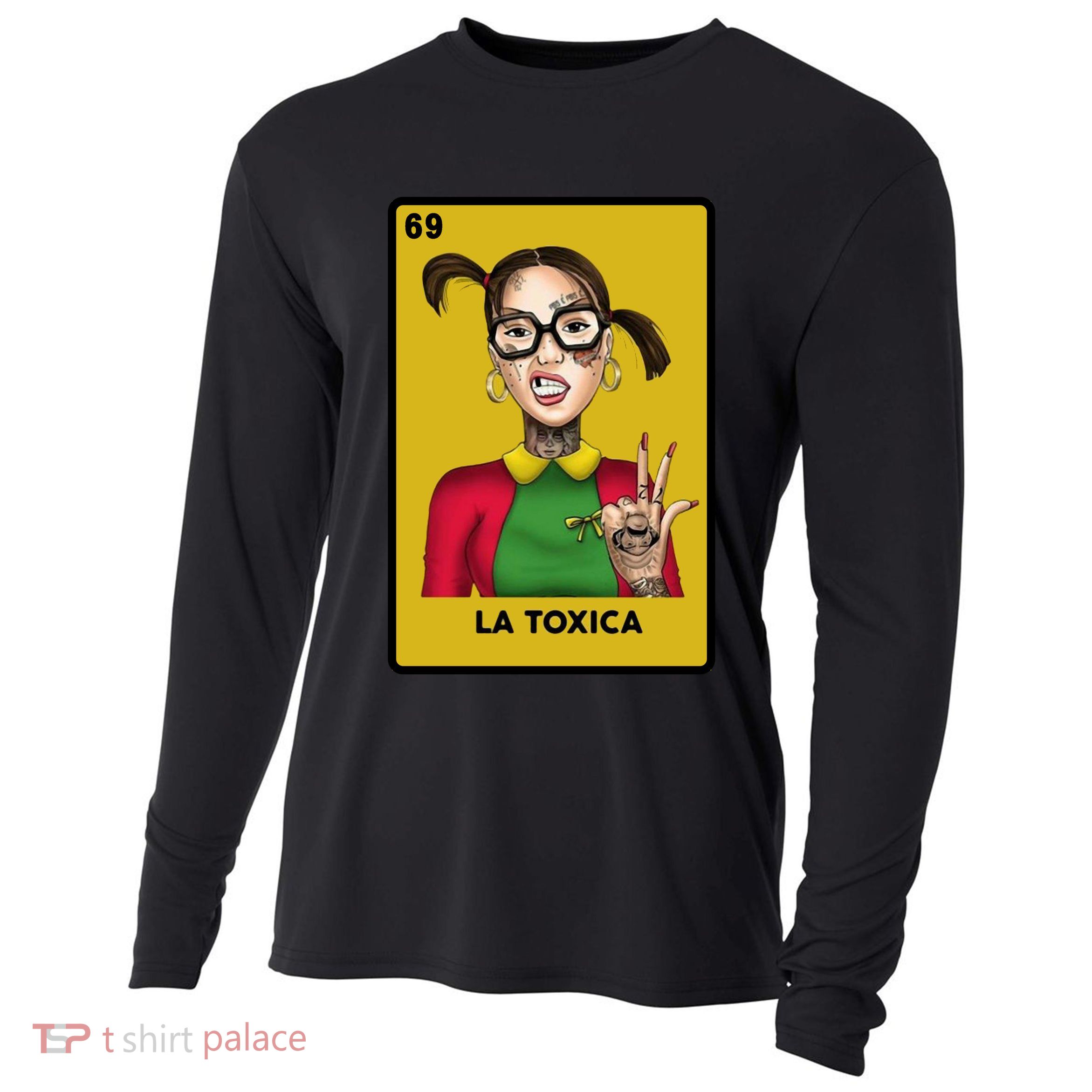 La Toxica 69 Lottery Card Cooling Performance Long Sleeve Crew