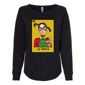 La Toxica 69 Lottery Card Womens California Wash Sweatshirt