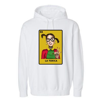 La Toxica 69 Lottery Card Garment-Dyed Fleece Hoodie