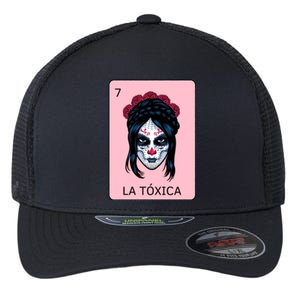 La Toxica Sugar Skull  Flexfit Unipanel Trucker Cap