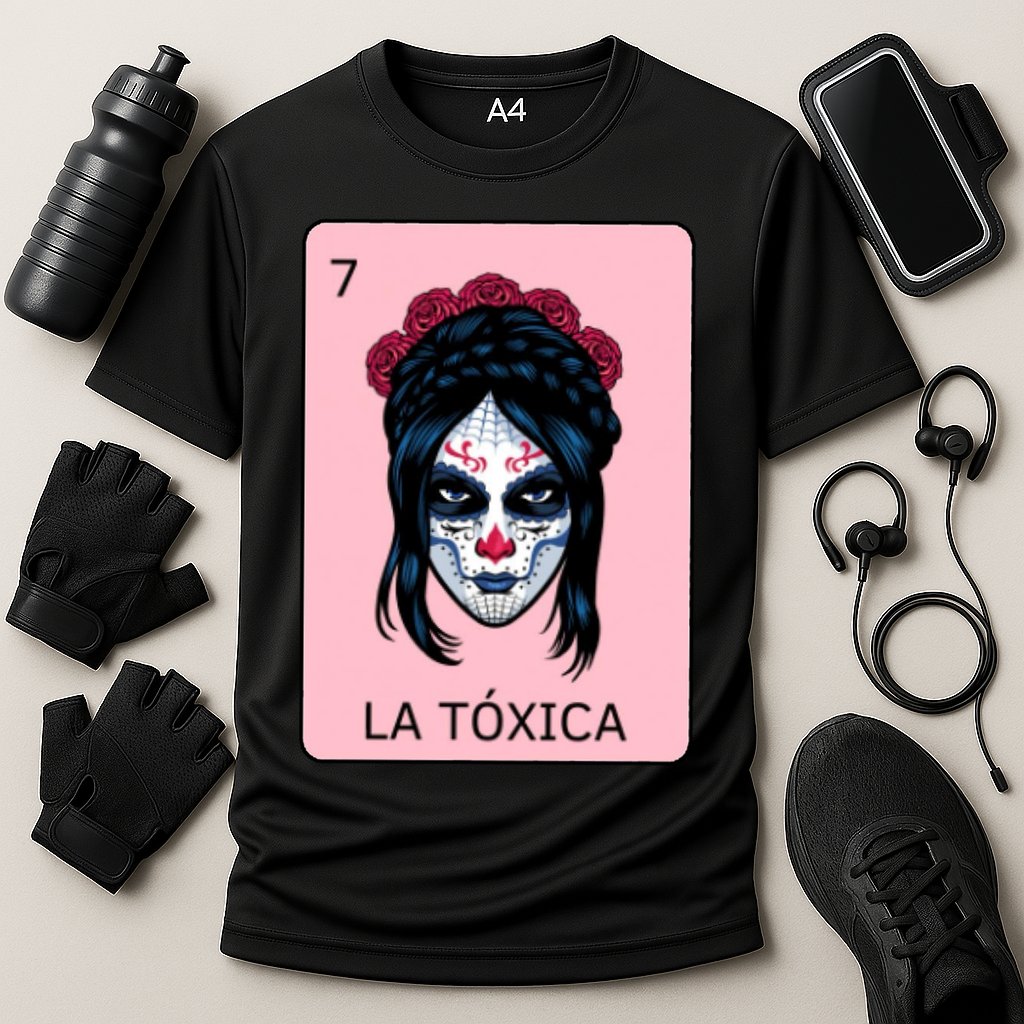 La Toxica Sugar Skull  Performance Shirt