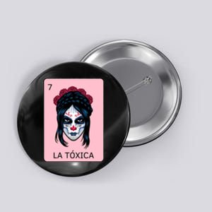 La Toxica Sugar Skull  Button