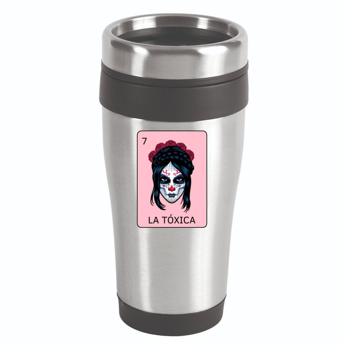 La Toxica Sugar Skull  16oz Travel Tumbler