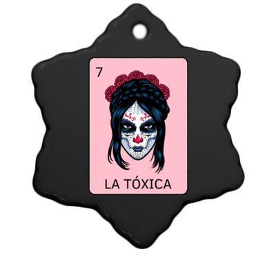 La Toxica Sugar Skull  Ceramic Star Ornament