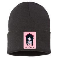 La Toxica Sugar Skull  Sustainable Knit Beanie