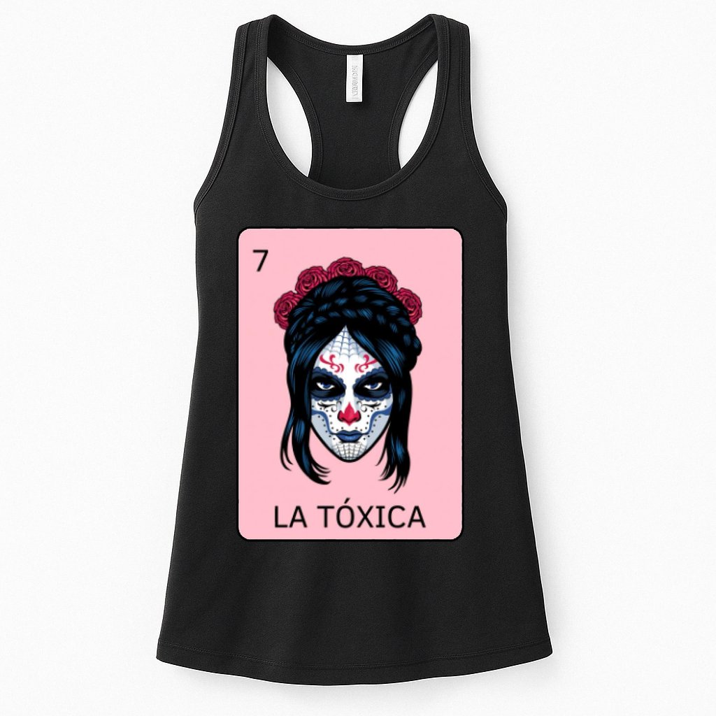 La Toxica Sugar Skull  Womens Tank Top