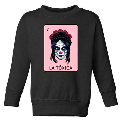 La Toxica Sugar Skull  Toddler Sweatshirt