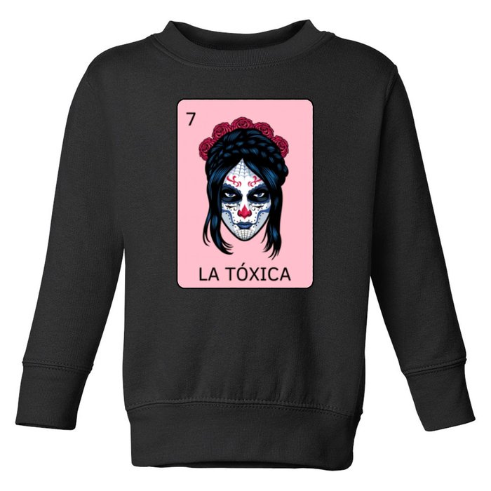 La Toxica Sugar Skull  Toddler Sweatshirt