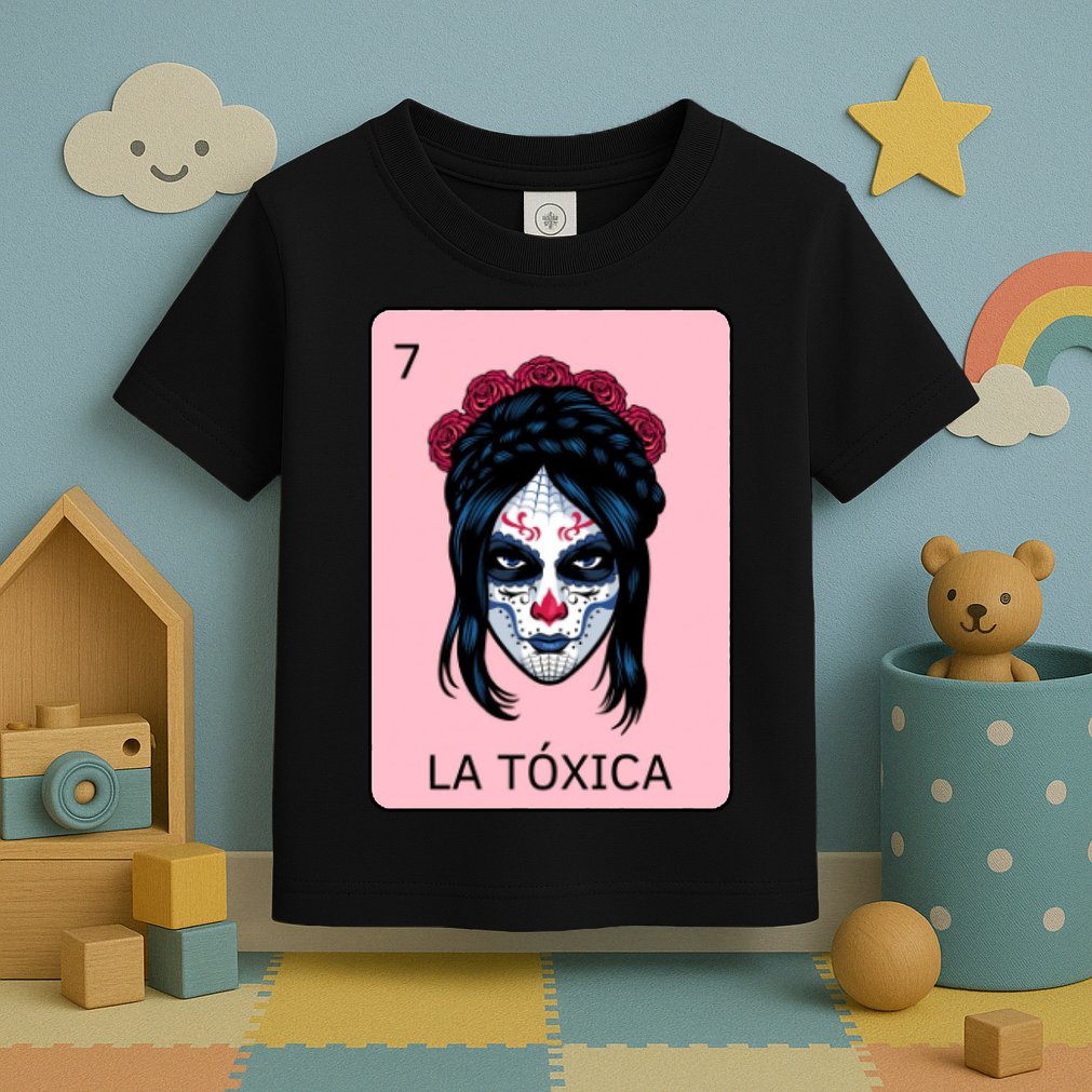 La Toxica Sugar Skull  Toddler T-Shirt
