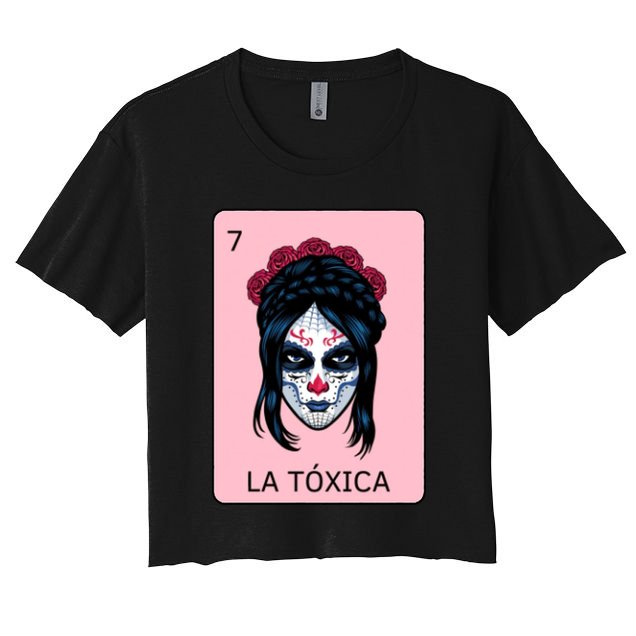 La Toxica Sugar Skull  Crop Top