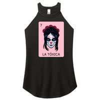 La Toxica Sugar Skull  Women’s Perfect Tri Rocker Tank