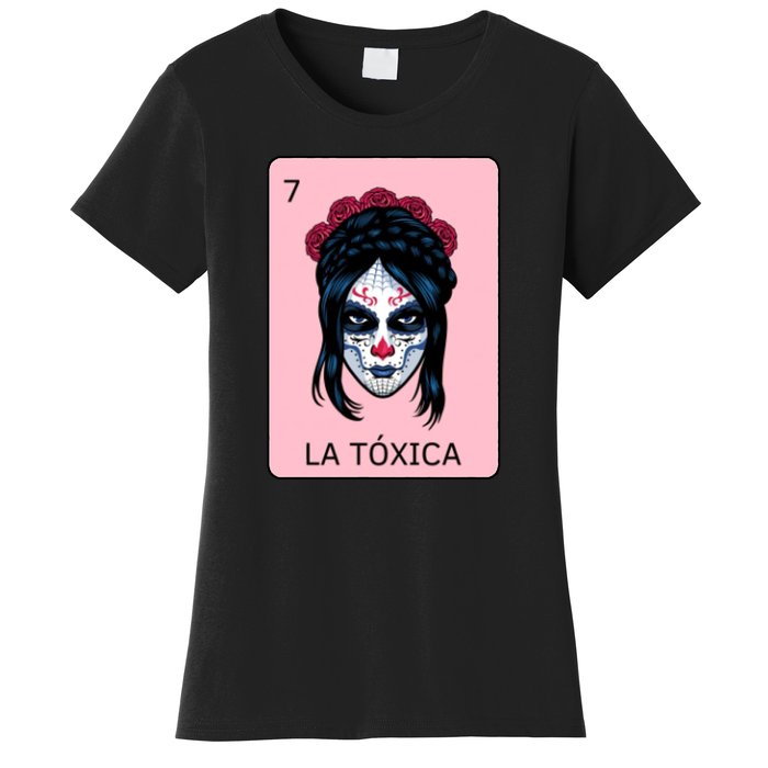 La Toxica Sugar Skull  Women's T-Shirt